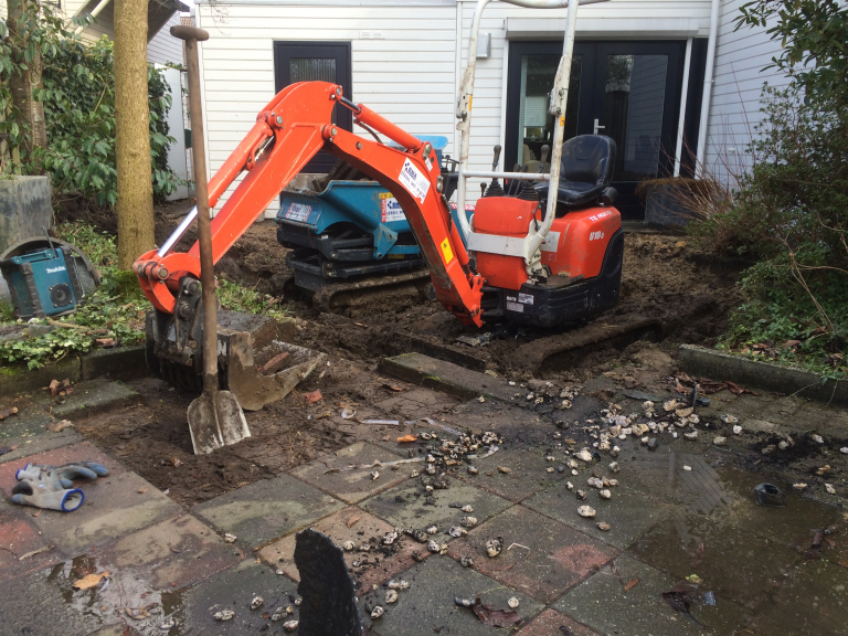 Slopen gehele tuin